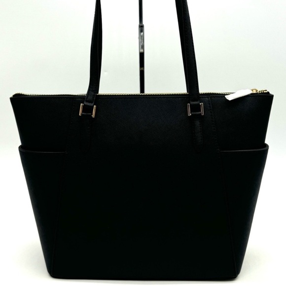 Michael Kors Large Charlotte TZ Tote Bag Black/Gold - Picture 5 of 11